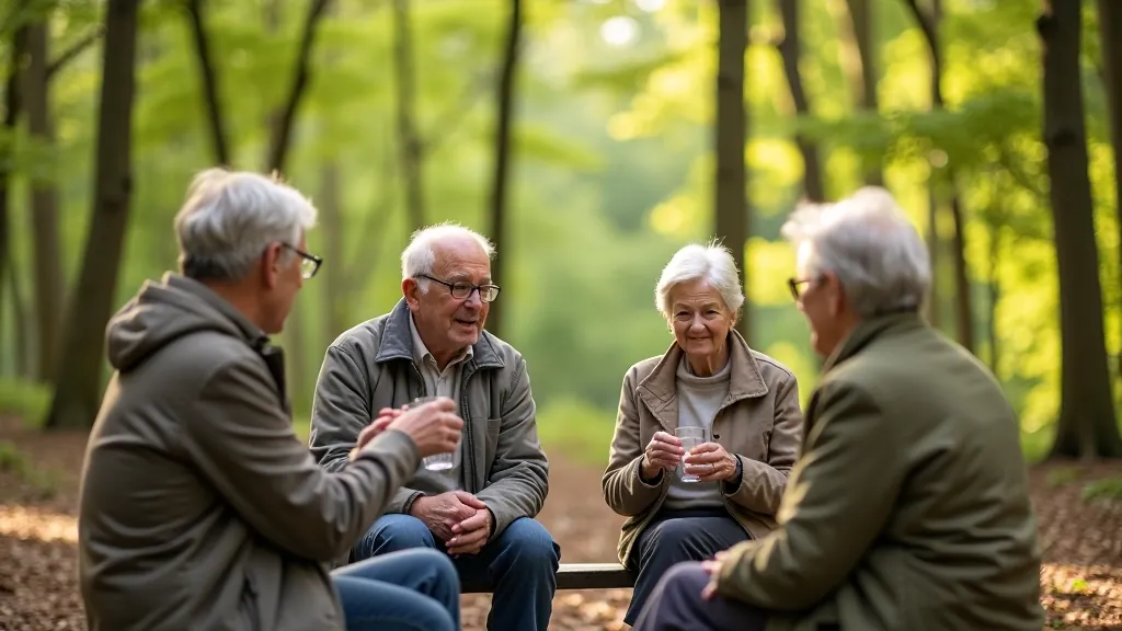 Local community walking group at Avondale