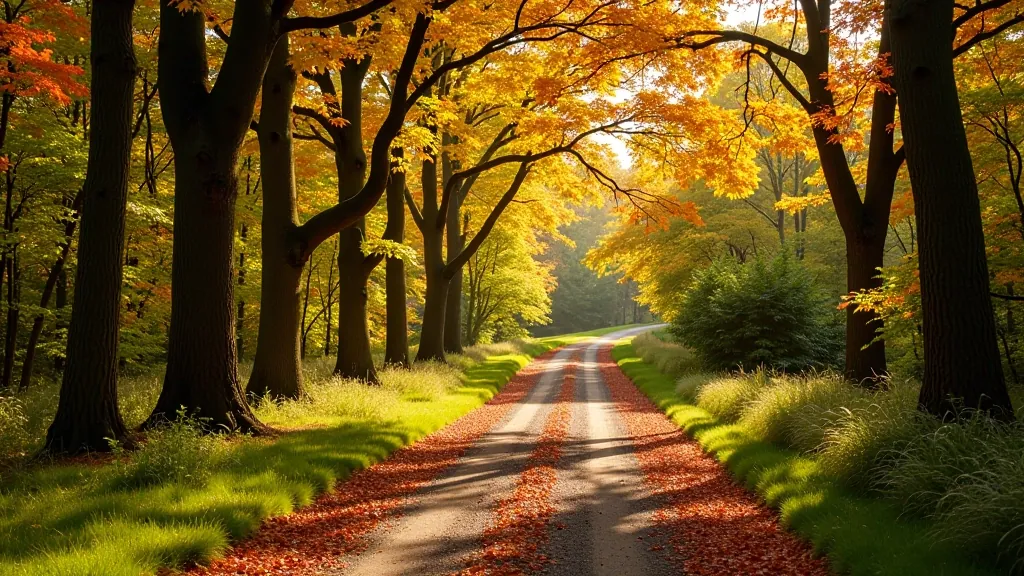 Scenic woodland path through Avondale Forest